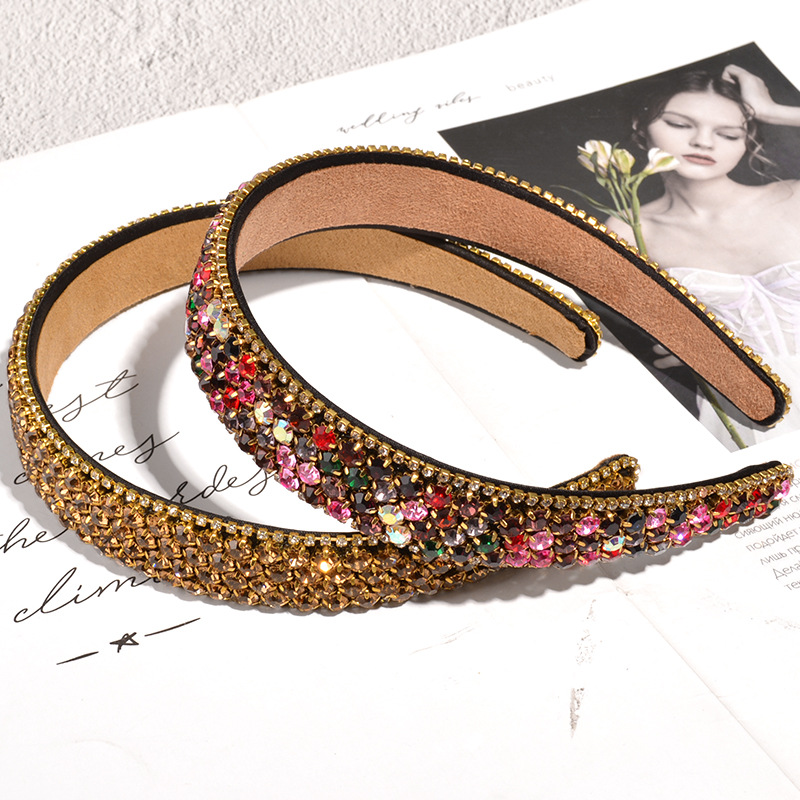 Baroque Color Rhinestone Headbands Wholesale display picture 5