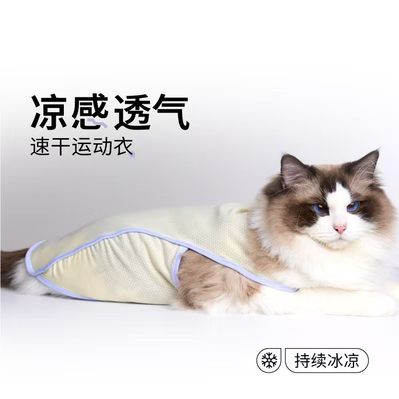 강아지 옷 여름 얇은 자외선 차단 통기 조끼 애완동물 비곰 테디보미 소형