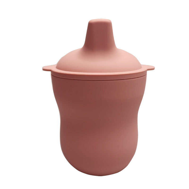 Adecuado para bebés mayores de 3 años de edad taza de bebida de silicona de grado alimenticio taza de bebida de silicona taza de dieta taza de bebida de aprendizaje ventas directas