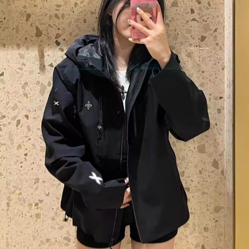 SMFK Future Storm Outdoor Functional Slim Hoodie Windproof Sport Tight Waist Jacket New SMFK Future Storm Outdoor Functional Slim Hoodie Windproof Sport Tight Waist Jacket New