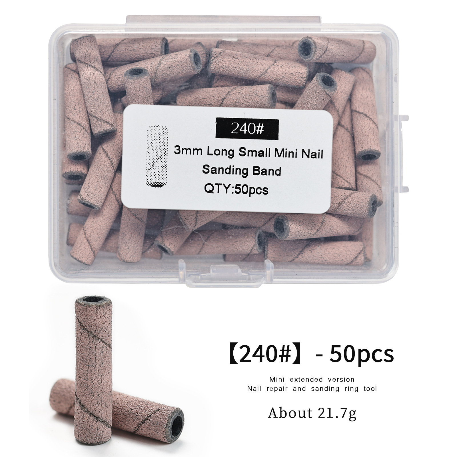 Transfronterizo nuevo clavo cabeza de molienda anillo de arena máquina de pulir eléctrica clavo anillo de molienda negro y blanco multi-color caja de montaje cojinete