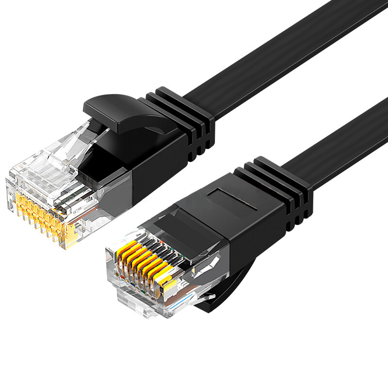Flat Cat6 Ethernet Cable, Gigabit, Oxygen-Free Copper, Finished Network Patch Cord, Household and Home Decoration, Wholesale