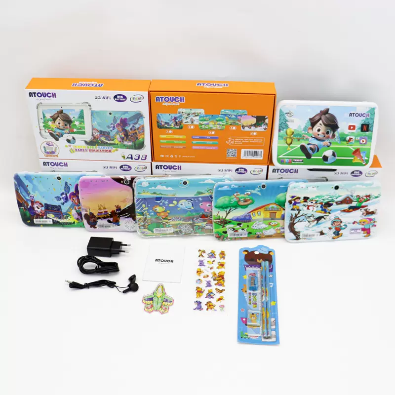 7英寸，跨境新款，高清屏儿童游戏学习平板电脑，WIFI