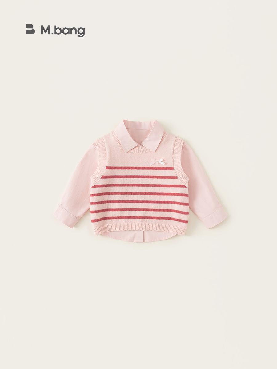 Yoobao ropa infantil de niñas primavera ropa de niñas 2025 nueva ropa de niñas primavera y otoño chaleco de niños dos piezas