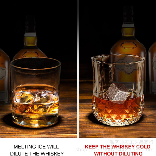 Glass set for whiskey