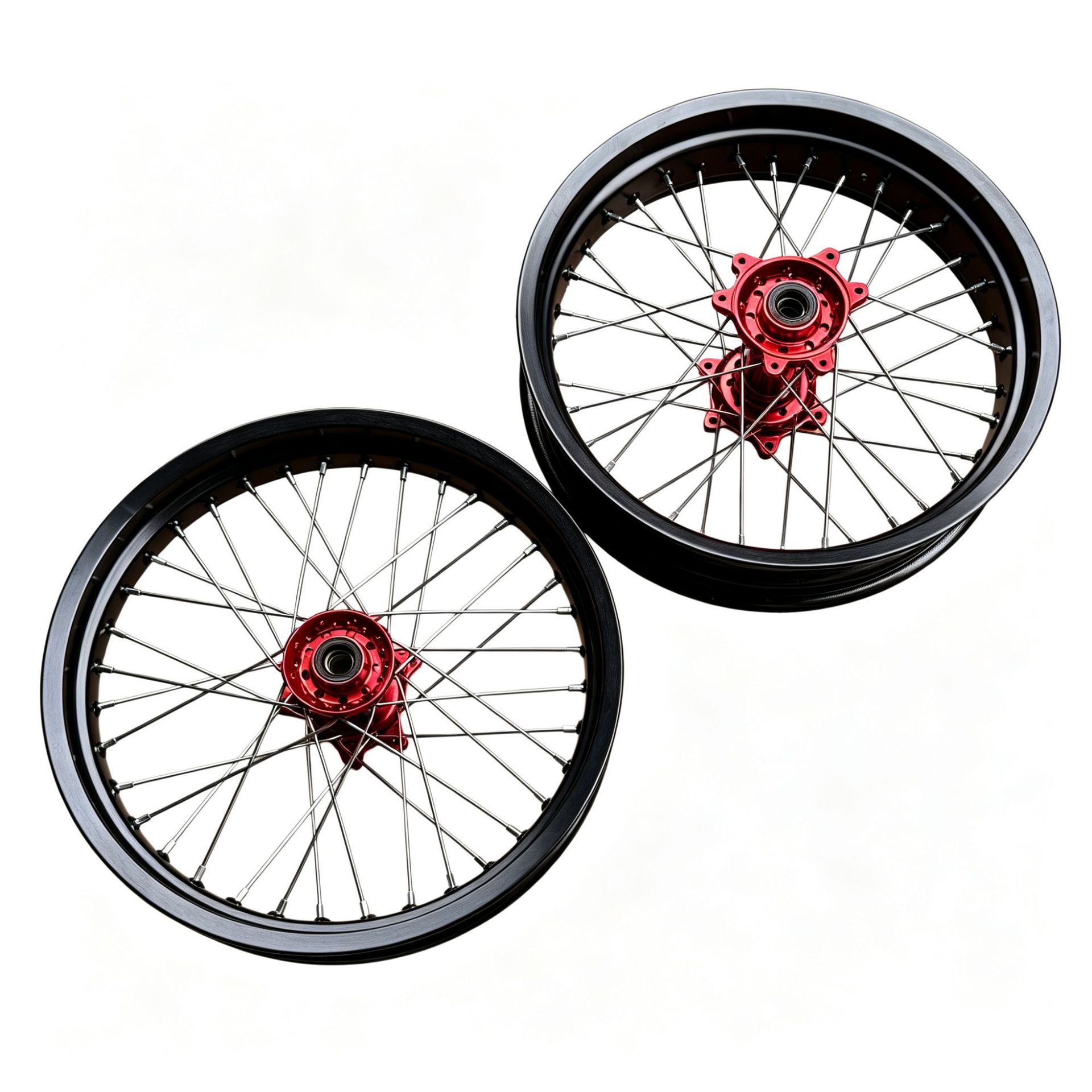 Suitable for Qiu Long Ji Feng modified front 2.50-17 and rear 3.50-17 slick tire wheel hub assembly with aluminum alloy rims
