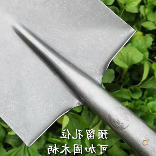 Shovel track steel quenching shovel steel shovel outdoor sharp square coal shovel thickened agricultural industrial shovel garden wooden handle tree planting shovel