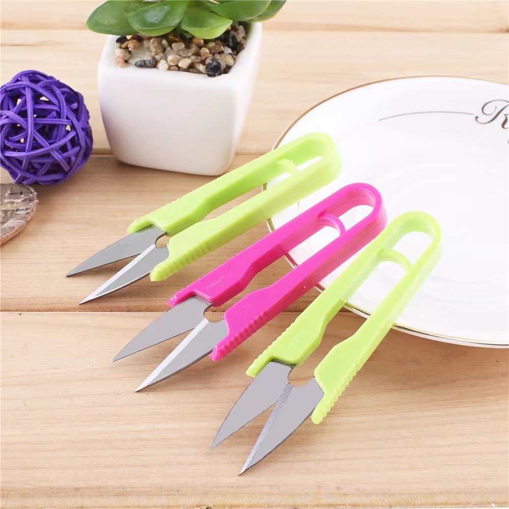 纱剪小剪刀 u型家用尖头缝纫专用剪线头十字绣手工迷你小号服装剪