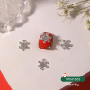 Metal Christmas diamond accessory for manicure, suitable for import, with snowflakes, wholesale