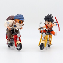 面白いバイク悟空亀仙人フィギュアトレンディなおもちゃ人形ブラインドボックス人形デスクトップ車の装飾品卸売