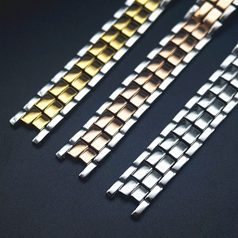 T094 WAtch StrAp 1853 Series FlAmenco T 094210 A Women's ConcAve Mouth BrAcelet Double Press Butterfly Buckle 12mm