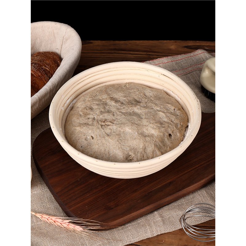 Bollos europeos Cesta de fermentación Pan Fideos de pelo Artefacta Herramientas para hornear Cesta de ratán doméstica Masa Molde azul de tela de fermentación europea