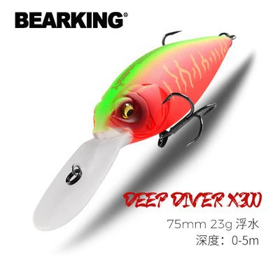 Приманка для морской рыбалки Xiongwang Luya sea 5 75мм23г плавучая, жирная, глубина 3M подделанная приманка удаленная инвестиционная каменная полость, рыболовный рот бас