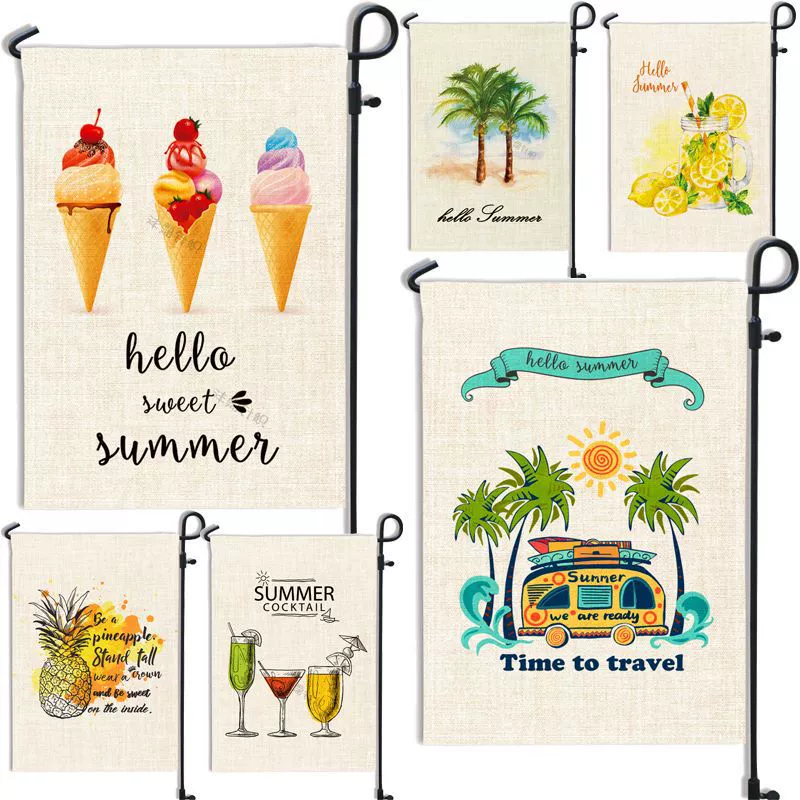 Летняя серия Садовый флаг атмосфера двора украшение флаг может прийти на карту на заказ прямые поставки с фабрики