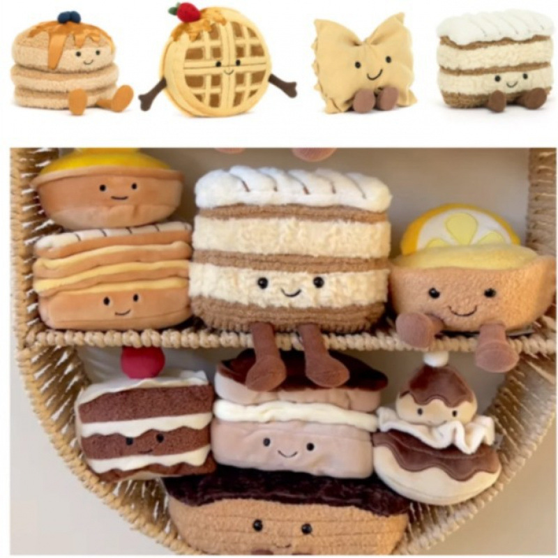 Mini colección de muñecas de pastel divertidas muñecas de postre muñecas creativas simulación juguetes de peluche