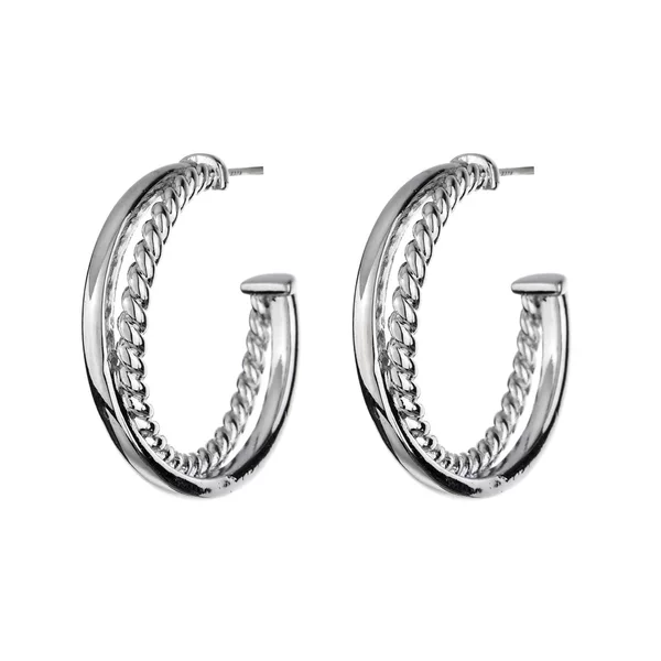 New Fashion Women Simple All Match Twist Cross Ear Ring Suitable for Girls Wedding Party New Bride Jewelry Earrings
