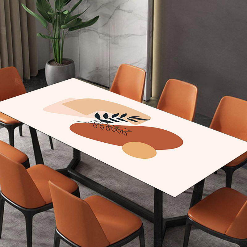 Factory direct Northern European-style table mats water-saving easy cleaning desk pad PVC leather mat spot wholesale