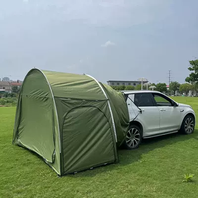 Outdoor Car Tent Suv Rear Camping Tent, No Assembly Required, Rainproof and Sunshade Canopy, Oxford Cloth Quick-Open Model (Avtomobil dam çadırları) - green-300150210cm