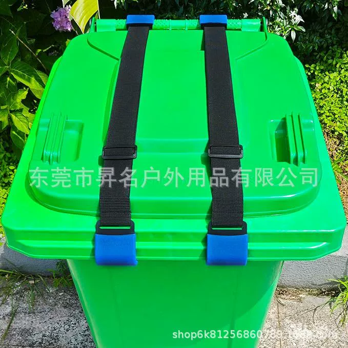 Замок крышки мусорного бака, регулируемый ремень для мусорного бака на открытом воздухе, ремень безопасности, ремень крышки мусорного бака, оригинальный продукт