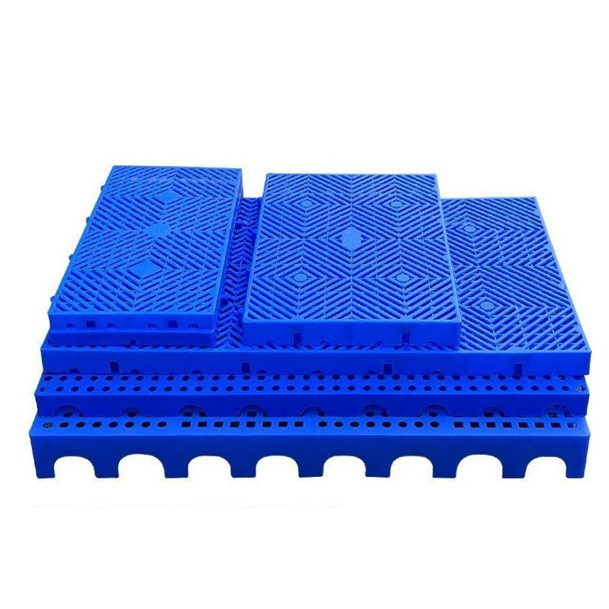 茂聚防潮垫板 蓝色塑胶加厚塑料防尘板 仓库拼接脚踏台板批发