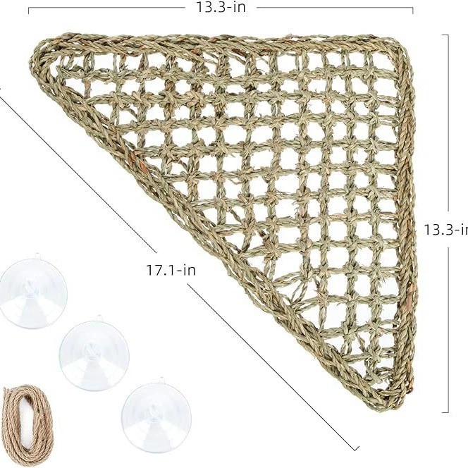 Соломенный коврик для домашних животных Питомник Собака Мат Питомник Кошка Питомник Круглый Длинный ротанговый коврик Питомник Треугольный коврик для кошек