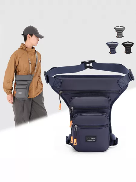 Fashionable Multifunctional Men's Chest Bag, Outdoor Cycling Sports Crossbody Bag, Trendy Versatile Oxford Cloth Commuter Shoulder Bag