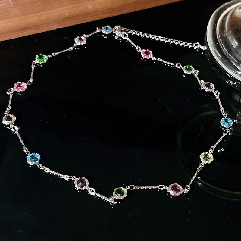 Street Occasion Copper Material Classic Style Heart Shape Butterfly Copper Zircon Necklace In Bulk