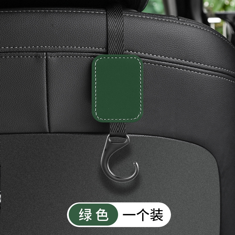 Gancho de coche, gancho de almacenamiento en la parte posterior del asiento de flip en el coche, colgante trasero multifuncional para coche, accesorios interiores del asiento