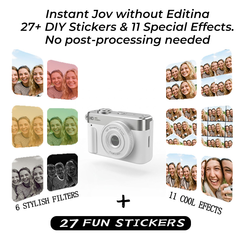 Nuevos productos transfronterizos de 0.96 pulgadas S3 mini cámara digital retro fotografía y video accesorios personalizados