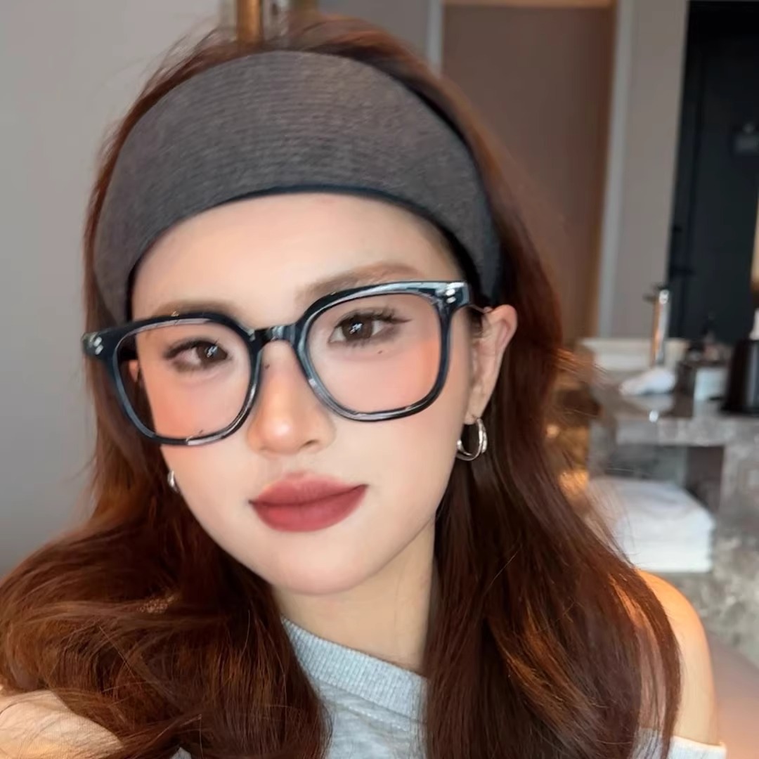 Yi Mengling con el mismo cráneo alto tejido banda de cabello mujer no estrangular la presión de cabello banda de cabello de borde ancho adornamiento de cabello rojo lavar la cara tarjeta de cabello