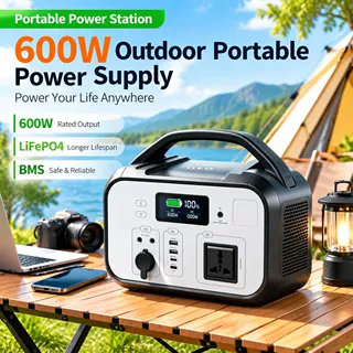 外贸爆款太阳能露营户外移动储能电源便携式110V220V大功率