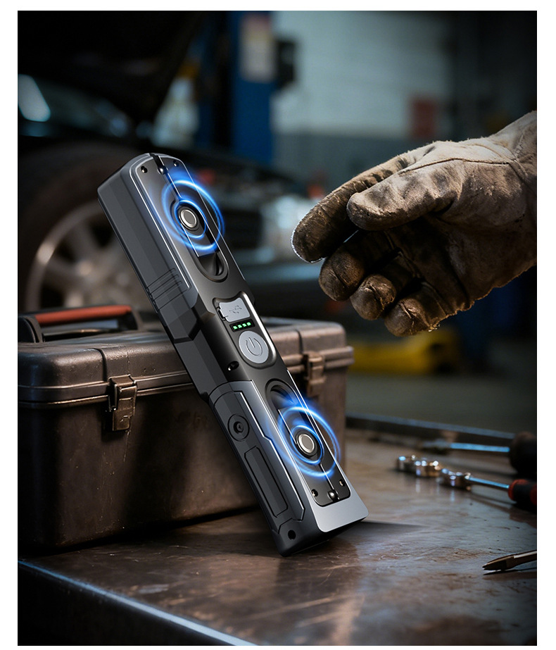 Lem Work Light, Auto Repair Light, Strong Light, Super Bright, Magnetic Suction Type, Special Rechargeable Lithium Battery Lighting Lamp for Car Repair