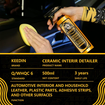 Cleaning/curing agent interior coating agent maintenance