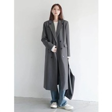 长款西装外套女新款韩版春秋季宽松春秋休闲风衣大衣西服英伦