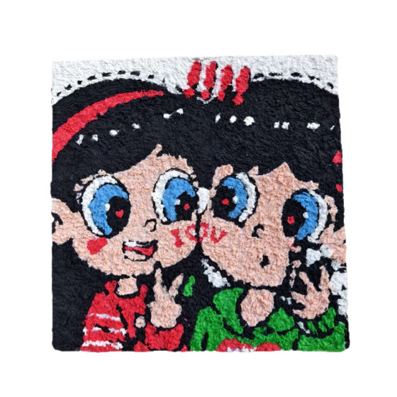 Pulp mud painting stamp painting 3D Sanrio paste painting children's full diy handmade toys non-heritage cultural group building