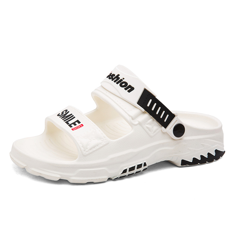 Combinación 2025 diseñador transfronterizo zapatos de dos agujeros al aire libre para hombres zapatos de playa de moda de verano zapatillas de hombre