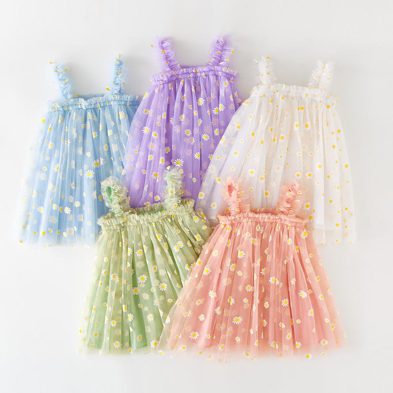 Princess Printing Polyacrylonitrile Fiber Girls Dresses display picture 3
