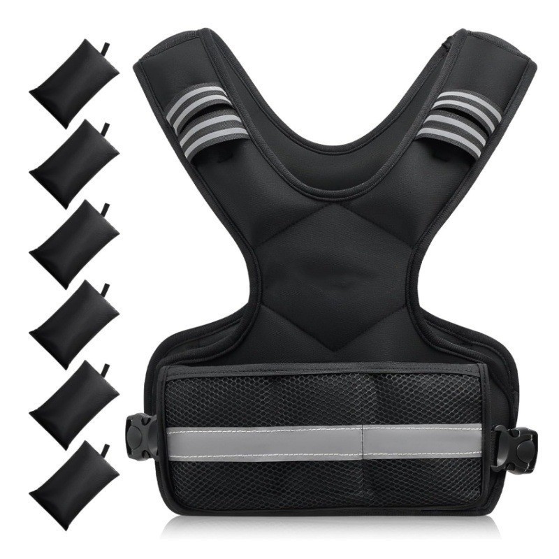 Ready-Made Adjustable Running Fitness Weight-Bearing Vest, Close-Fitting Weighted Equipment Suitable for Aerobic Exercise and Strength Training