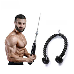 Bicep Training Dual-Head Resistance Band Gym Accessory Single-Head Dual-Head Triceps Pushdown Rope Surface Pull