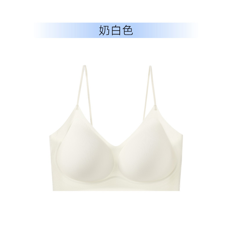 ハーブスパゲッティストラップシームレスリキッドファンデーション下着女性の薄い通気性の小さな胸プッシュアップ美しいバックサスペンダーシースルーブラジャー|undefined