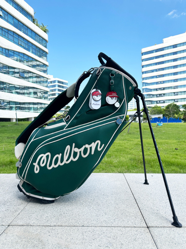 韓国 Malbon ゴルフバッグ PU 新しい防水軽量クラブバッグ男性と女性のクロスボディブラケットボールバッグメーカー|undefined
