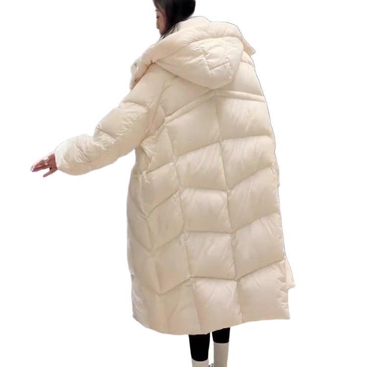 2025冬季新款羽绒服冬季韩版高级感炸街小个子长款情侣面包服外套|undefined