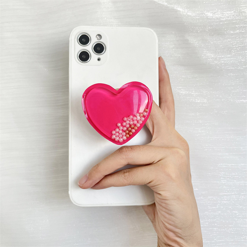 20g Weight Mobile Phone Universal Applicable Brands Airbag Bracket Classification plastic Material Heart Shape Pattern Casual, Simple Style Style Heart Shape Plastic Casual Simple Style Mobile Phone Universal Airbag Bracket 9