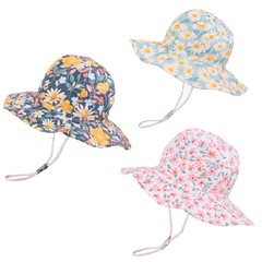 Cross-border Western and Eastern multi-size printed cartoon animal children's fisherman hat spring and autumn thin brim sun hat