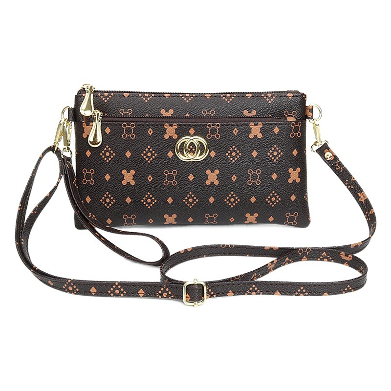 Nuevo bolso de mensajero floral para mujer estilo coreano moda simple embrague de mujer bolso de teléfono móvil monedero Bolso pequeño para mujer