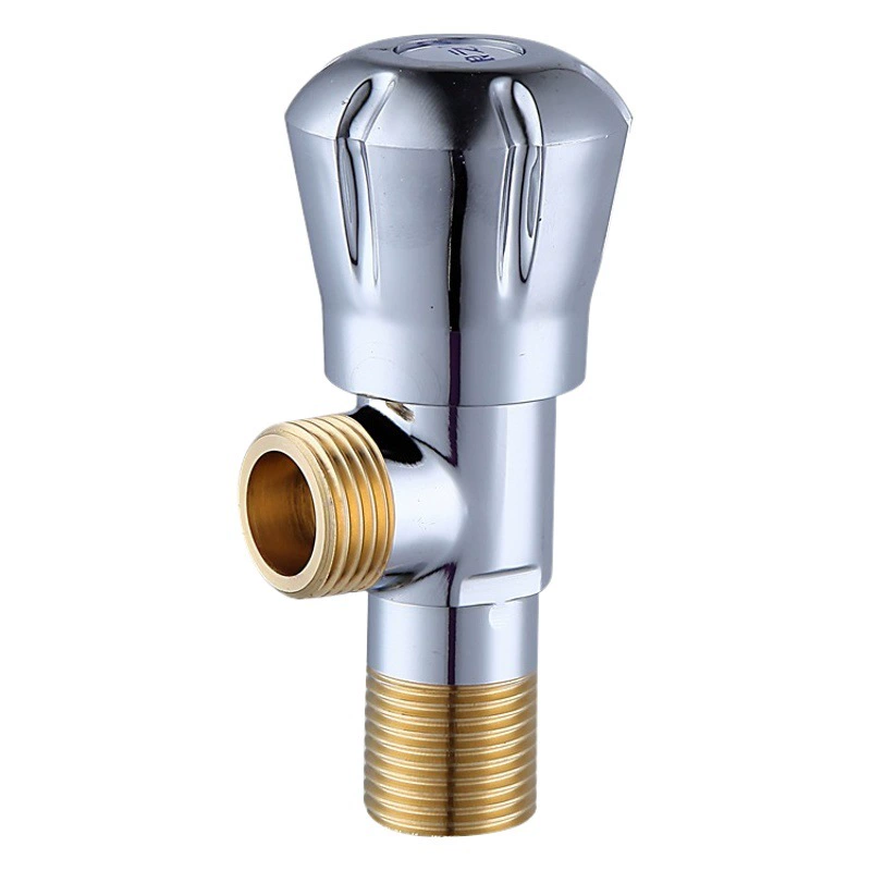 Треугольный клапан из чистой меди один-в два-из восьми-образный клапан Туалет водонагреватель Обратный клапан Расширенный трехходовой клапан большой угол потока клапан