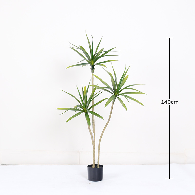 Simulación de plantas verdes Simulación de agave Lujo ligero Sala de estar interior Decoración del suelo Decoración Árbol de sangre de dragón Árbol falso Paisaje en maceta