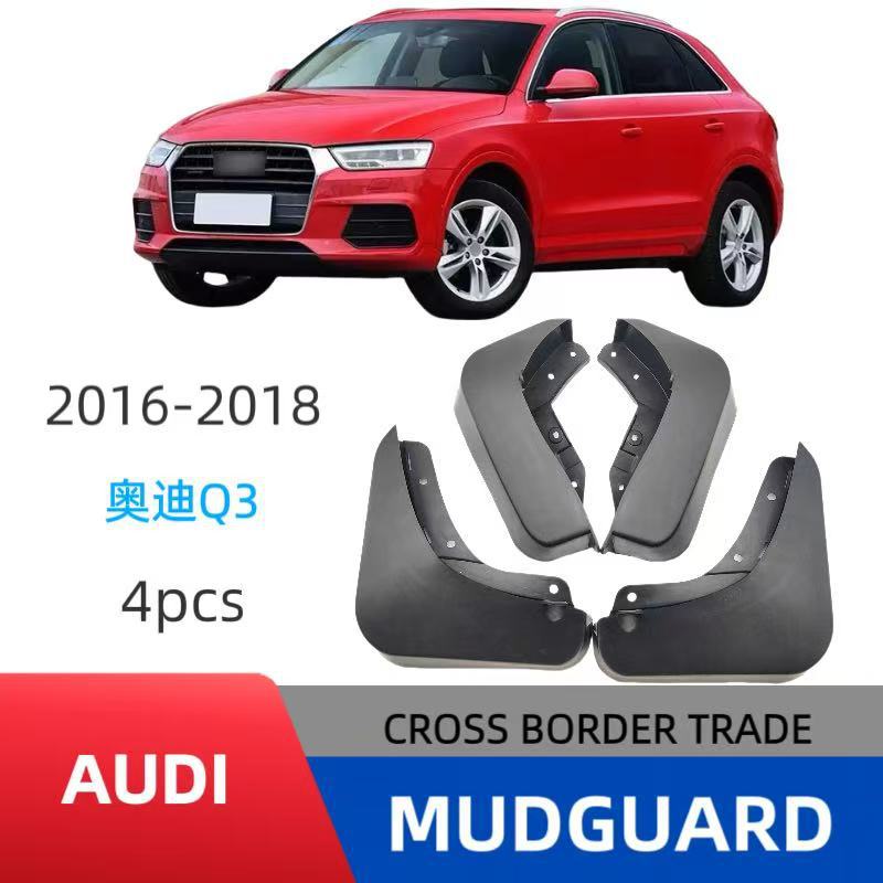 Comercio exterior transfronterizo para Audi Q3 2016-2018 neumáticos de coche guardabarros de goma suave guardabarros