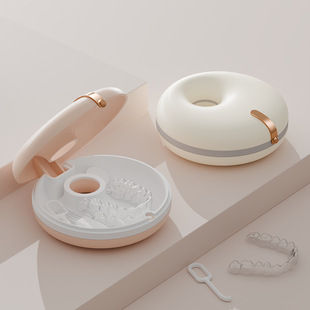 New Invisible Braces Storage Box Denture Tooth Retainer Magnetic Absorption Box Corrector Orthodontic Portable Cleaning Box
