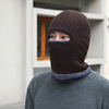 Street winter knitted hat, fleece keep warm woolen cap, increased thickness